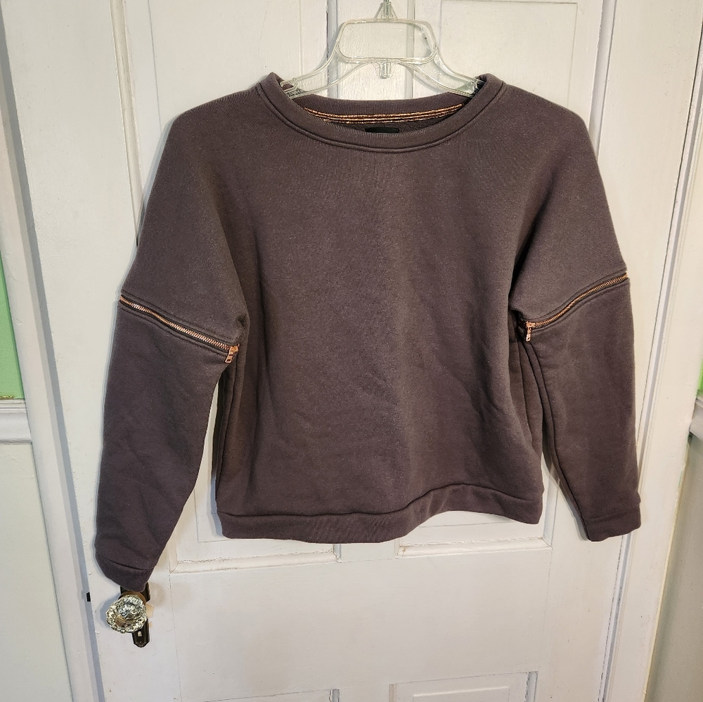 Lime & Vine Zippered Arm Sweater Size L